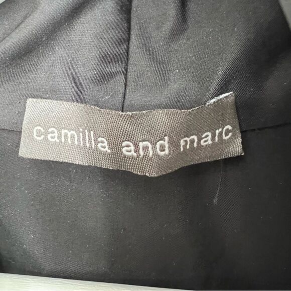 Camilla and Marc Black Funnel Neck Sleeveless Zipper Dress Sz 2 - Picture 6 of 8
